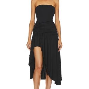 NBD Bela Midi Dress in Black